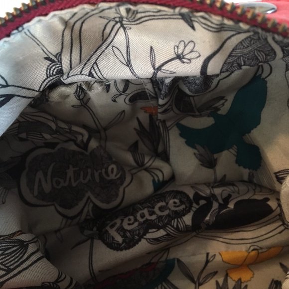 THE SAK red leather shoulder bag with woven strap - Picture 10 of 11